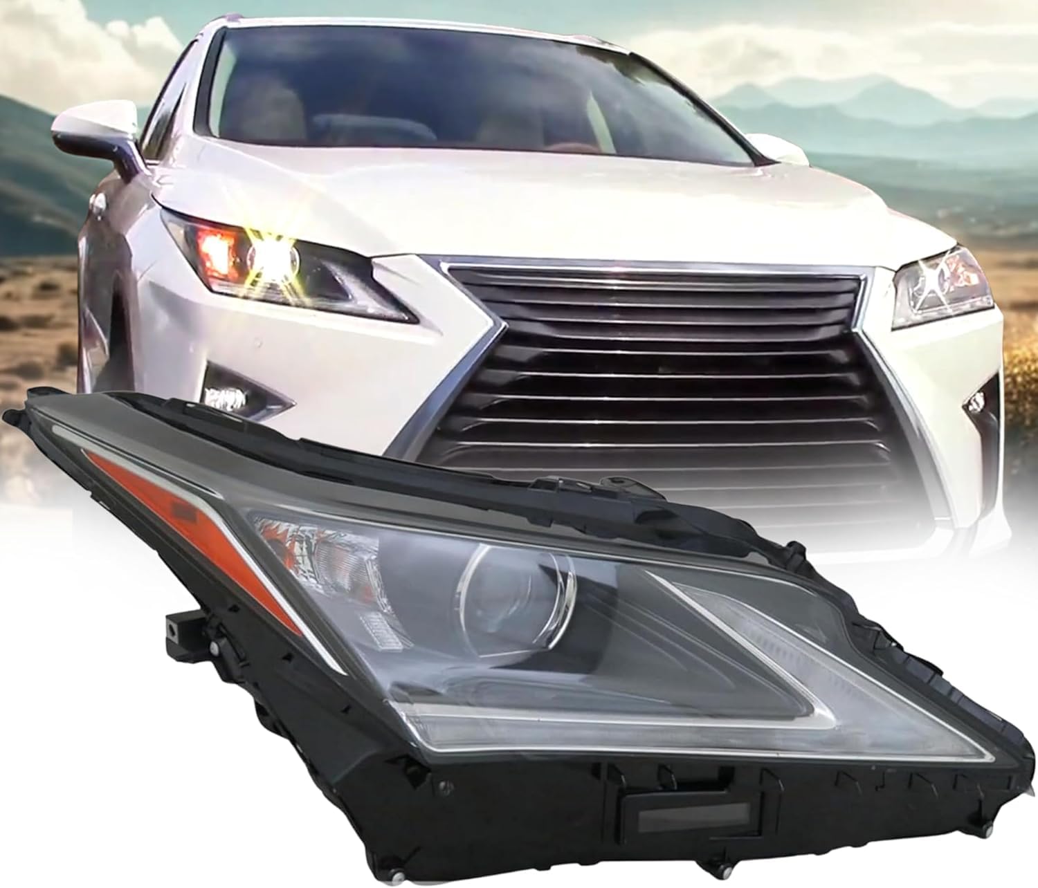 RX350ヘッドライト Replacement For Lexus 2016/ 2019 RX350 Base, F Sport - RX350L Base